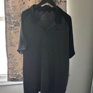 Nike Men’s Black/Charcoal Dri-FIT Polo